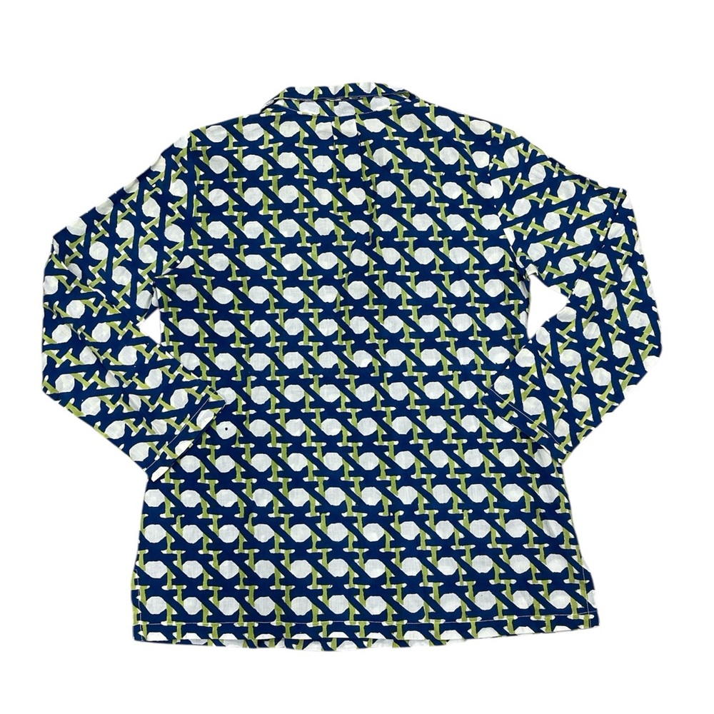 Roberta Roller Rabbit Blue Green Multi Color Tunic Top - Picture 2 of 5